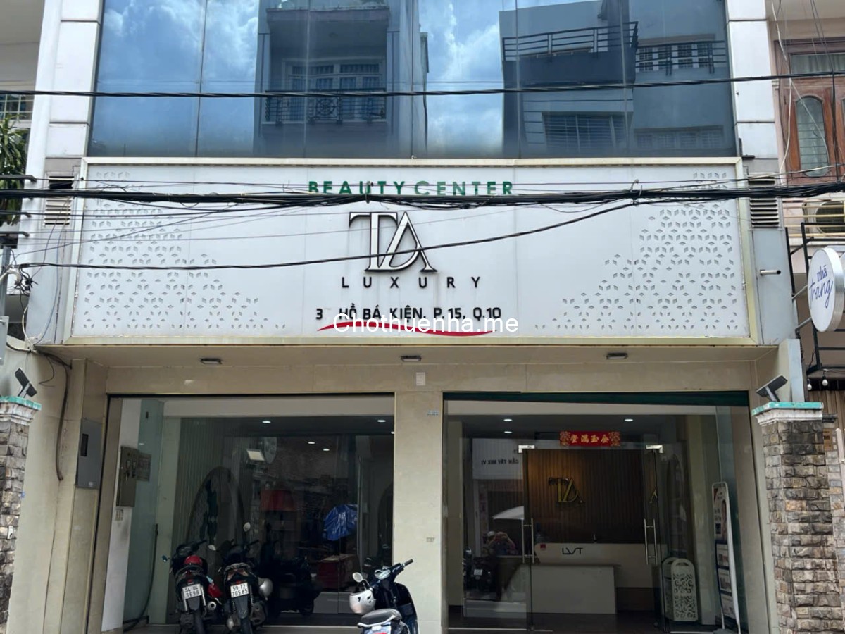 Cho thuê nhà MTKD Quận 10, DT: 8x16, 4 Tầng, DTSD: 500m2, Kinh doanh đa ngành.