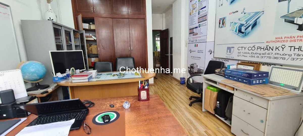 Cho thuê nhà đường 47, P.Tân Quy Quận 7 dt 4x20m, 3 lầu, 5PN