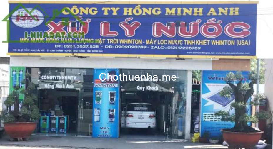 Cho thuê nhà 2 mặt tiền, trung tâm Long Thành