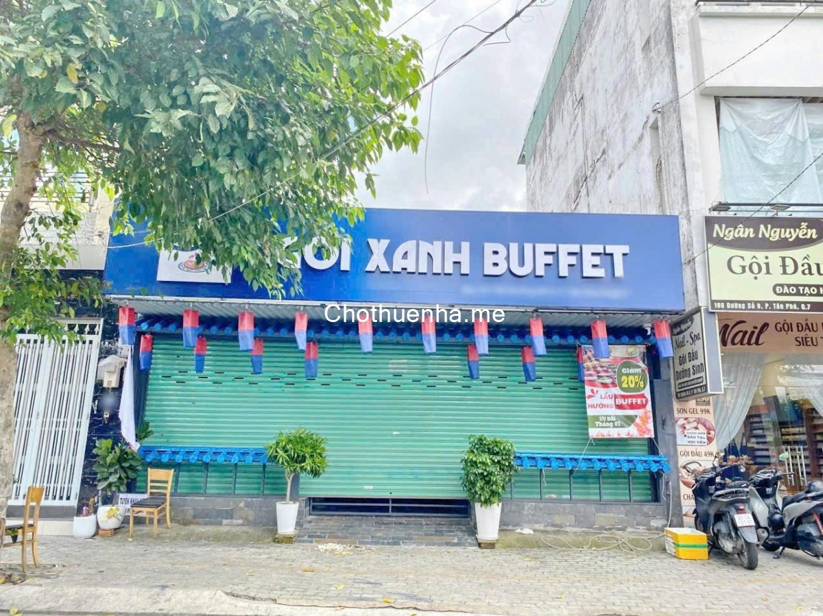 Cho thuê nhà đường số 9 P.Tân Phú,Quận 7 dt 8,4x19m