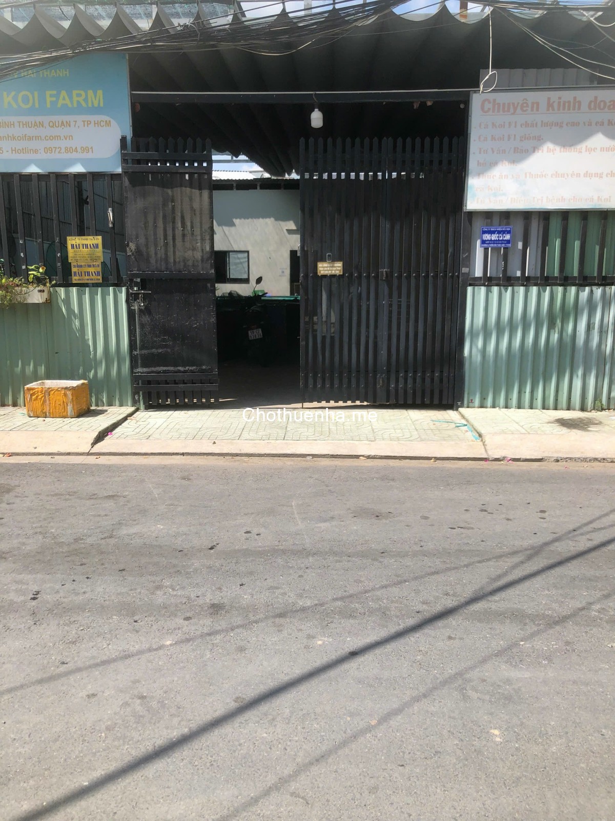 Cho thuê nhà cấp 4 làm kho xưởng đs 53 Quận 7 dt 10x20m