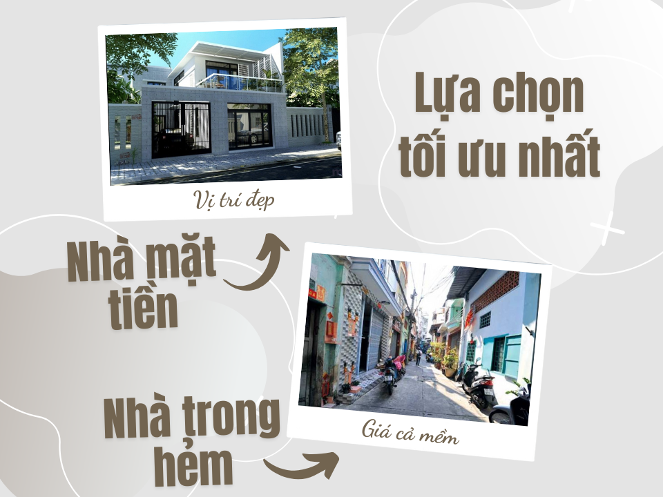 Nên thuê nhà mặt tiền hay trong hẻm?