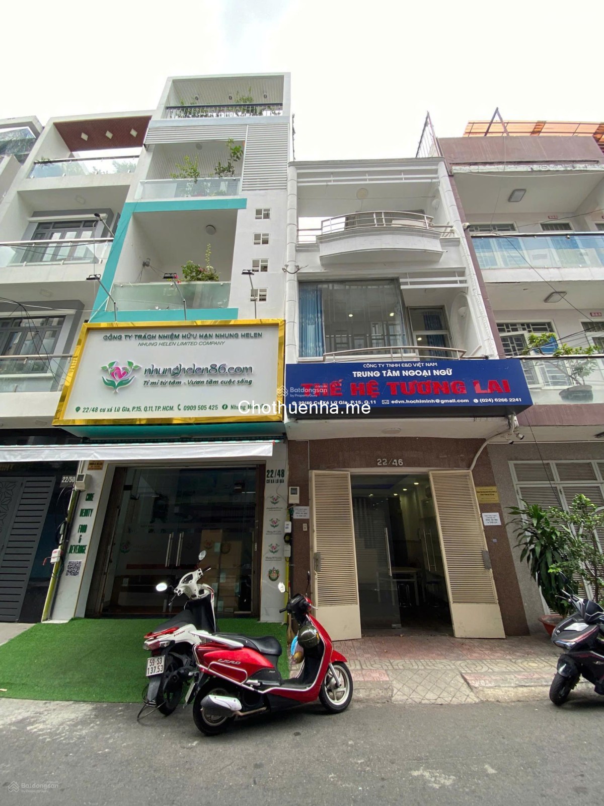 Cho thuê nhà Lữ Gia, hẻm 7m thông, nhà 4 tầng mới đẹp