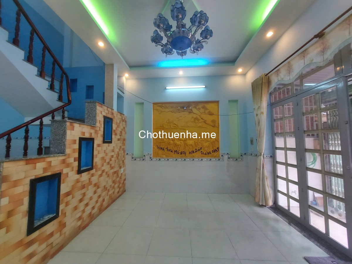 CHO THUÊ NHÀ HẺM XE HƠI 5M – ĐƯỜNG SỐ 6 NGUYỄN DUY TRINH – 80m² (5x16) - 2 TẦNG – 4PN – LONG TRƯỜNG