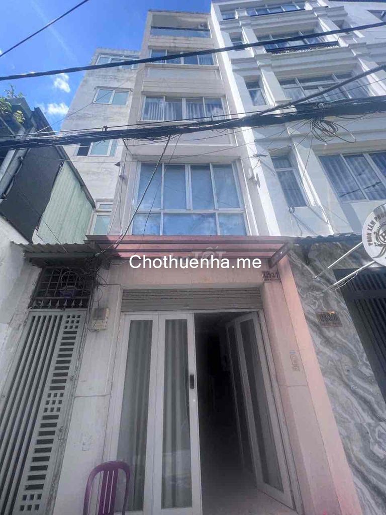 Chính chủ cần cho thuê nhà hẻm full nội thất, trệt 4 lầu