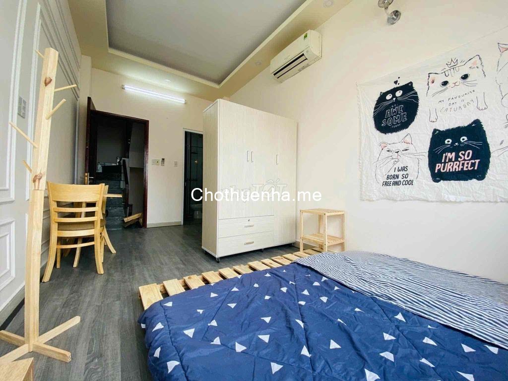 Chính chủ cần cho thuê nhà hẻm full nội thất, trệt 4 lầu