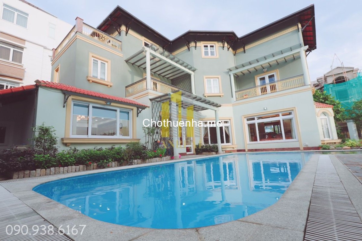 Biệt thự khu Đảo Kim Cương 650m² - sân vườn, hồ bơi - đầy đủ nội thất