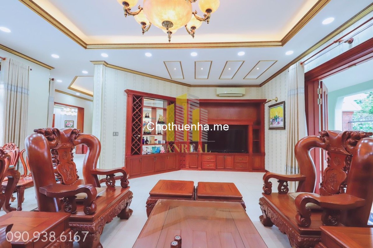 Biệt thự khu Đảo Kim Cương 650m² - sân vườn, hồ bơi - đầy đủ nội thất