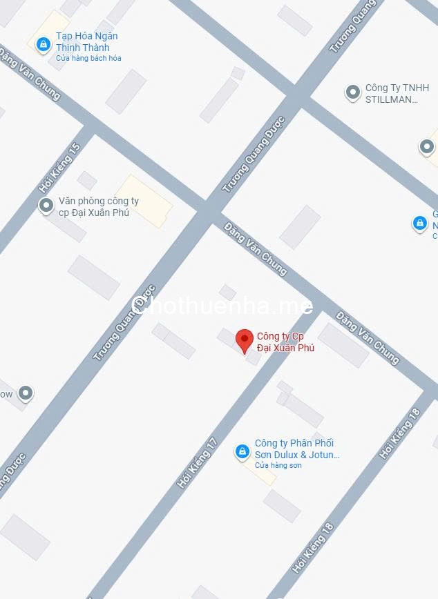 Cho thuê nhà riêng 3 phòng ngủ, đường Hói Kiểng 17, Hoà Quý, Đà Nẵng