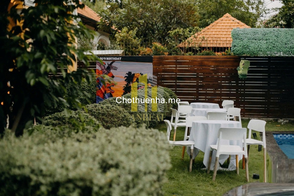 Biệt thự Thảo Điền 1000m² - hồ bơi sân vườn rộng, cho thuê kinh doanh, giá 208 triệu
