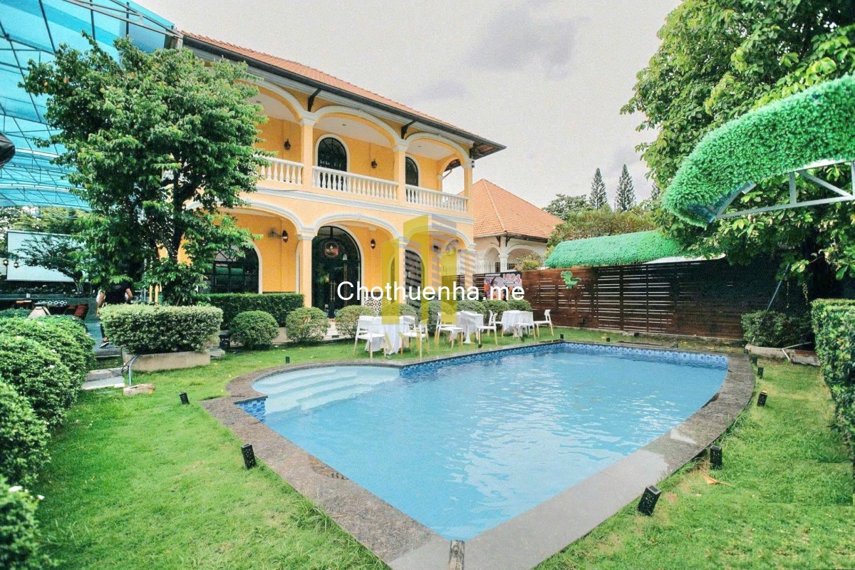 Biệt thự Thảo Điền 1000m² - hồ bơi sân vườn rộng, cho thuê kinh doanh, giá 208 triệu