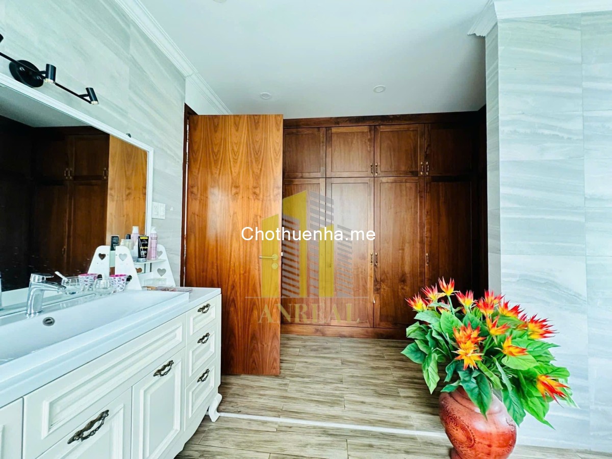 Biệt thự hiện đại khu An Phú An Khánh - hầm, 3 lầu, thang máy, 5 phòng