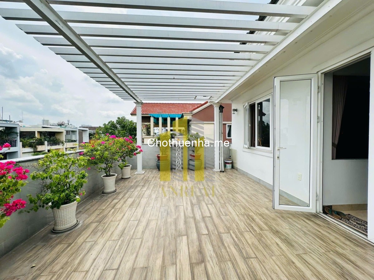 Biệt thự hiện đại khu An Phú An Khánh - hầm, 3 lầu, thang máy, 5 phòng