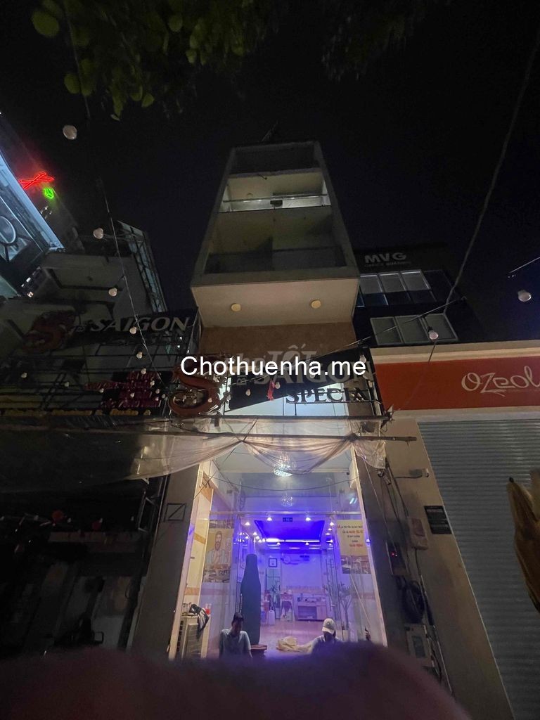 Chính chủ cần cho thuê nhà mặt tiền quận 4 - 1 trệt, 1 lửng, 3 lầu