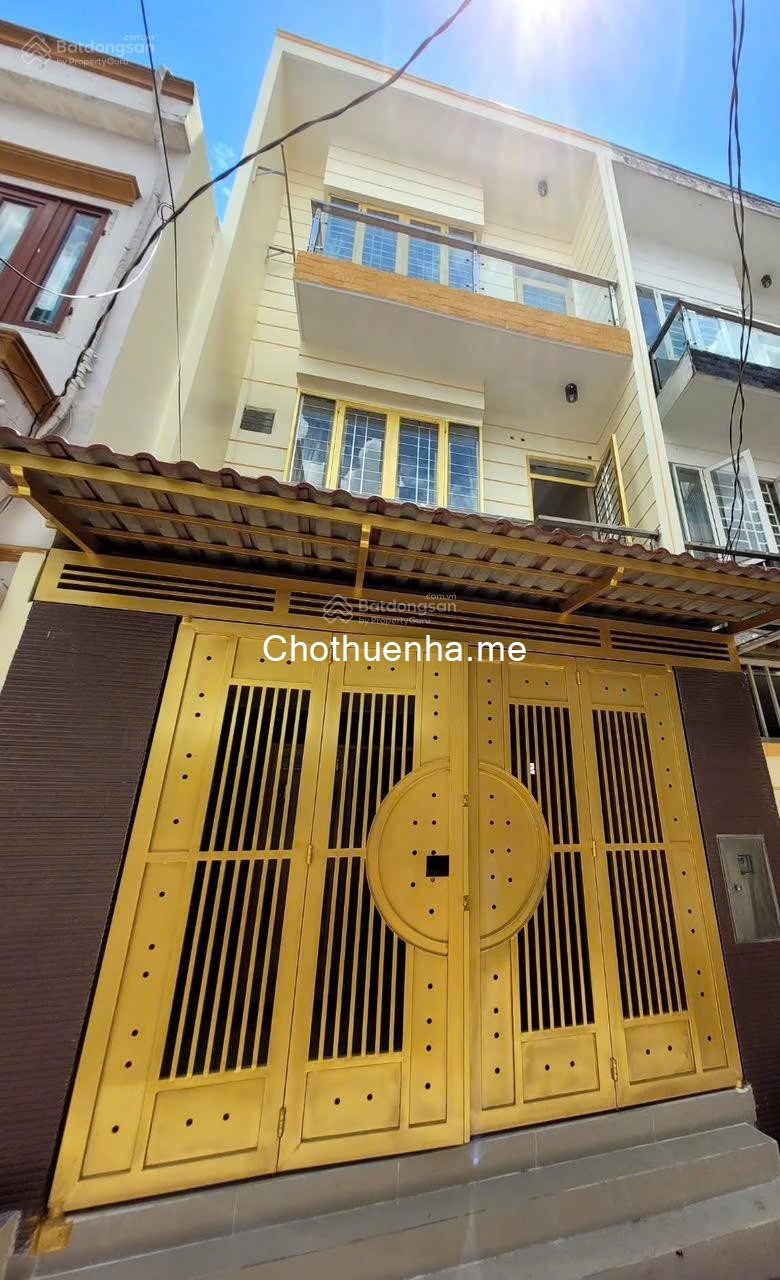 Cho thuê nhà 1 trệt 2 lầu 3 tầng 4 phòng hẻm Huỳnh Tấn Phát ngay KCX Tân Thuận