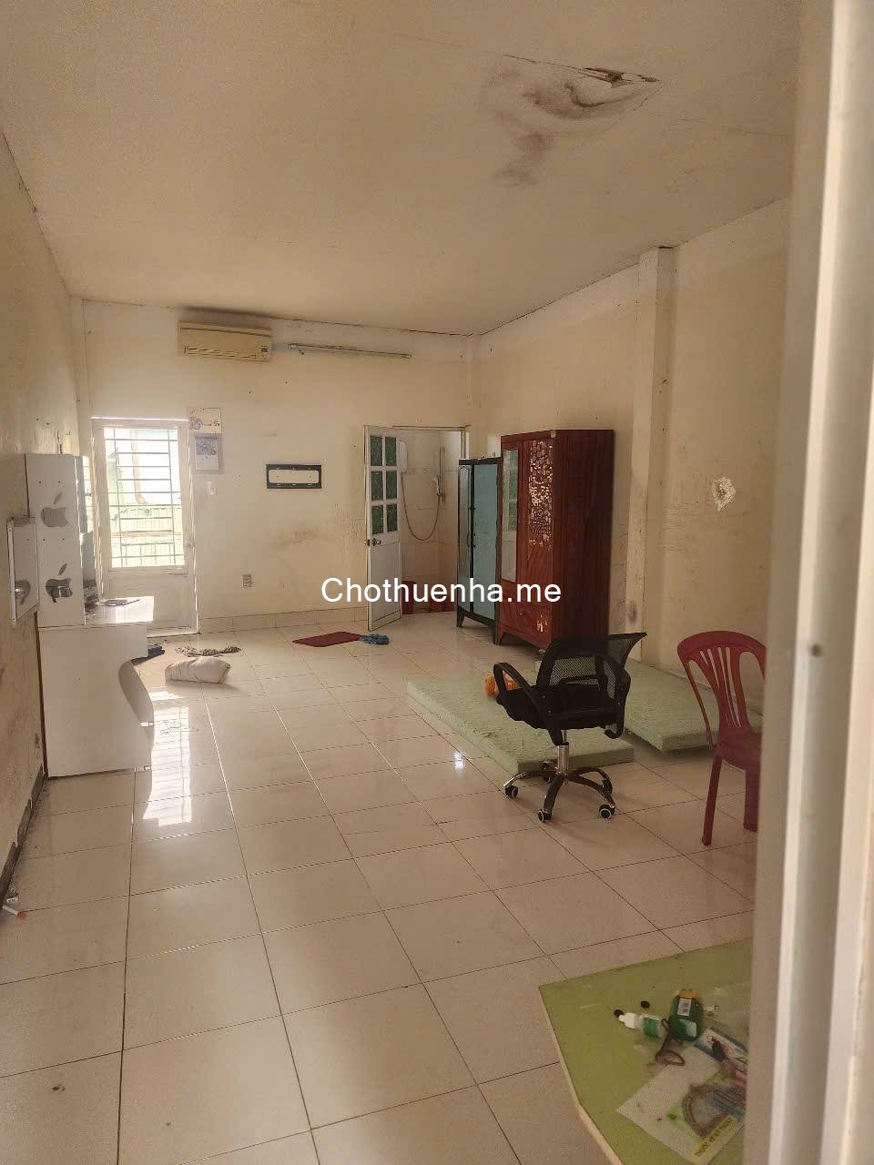 Nhà cho thuê 4,5m x 16m 1 lầu, 2 phòng ngủ, 2 tolet có 2 máy lạnh