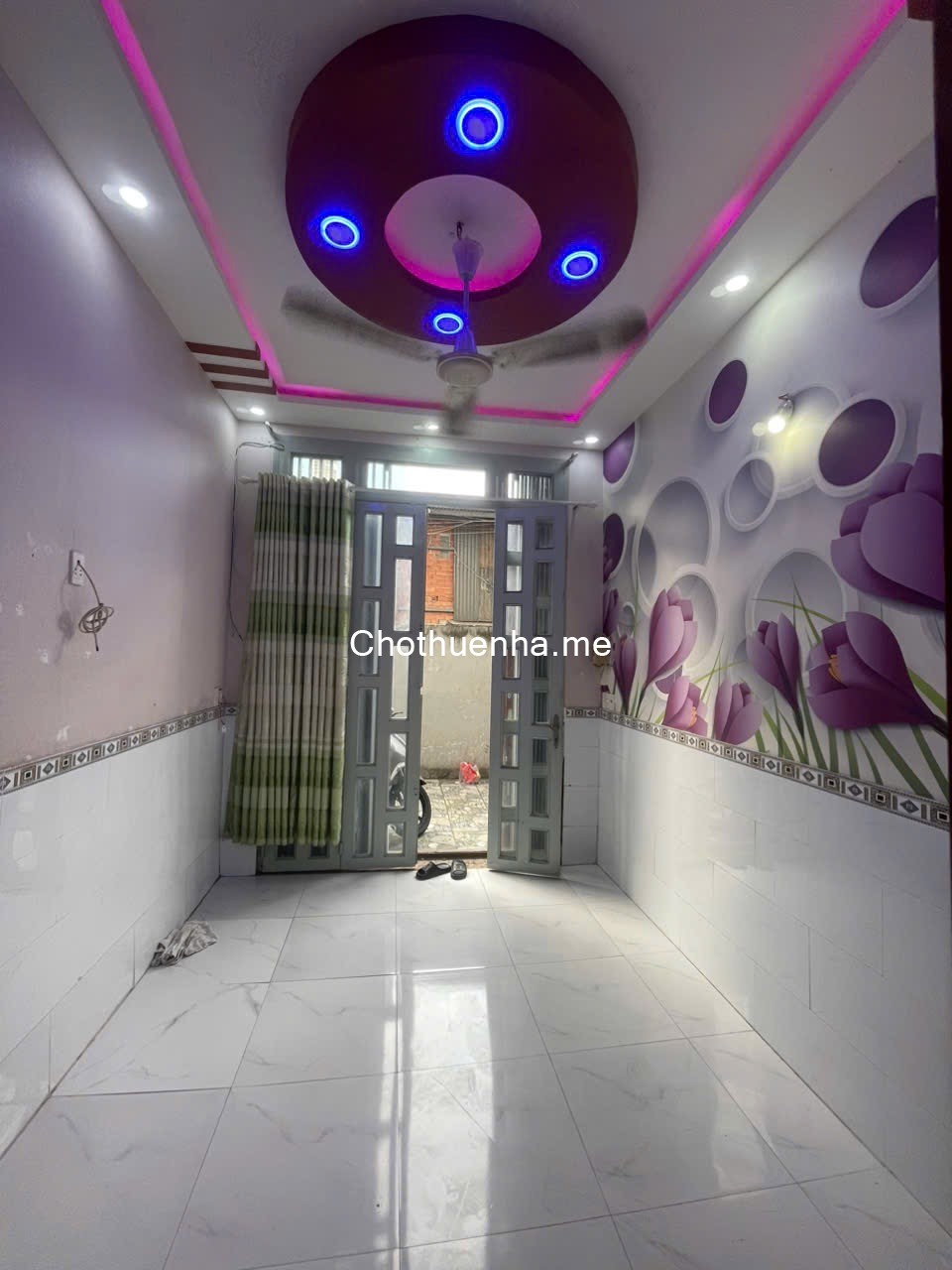 Cho thuê nhà nguyên can, dt 3️7m2, 1 trệt, 3 lầu, 2 phong ngủ, 3 vệ sinh, phong khách