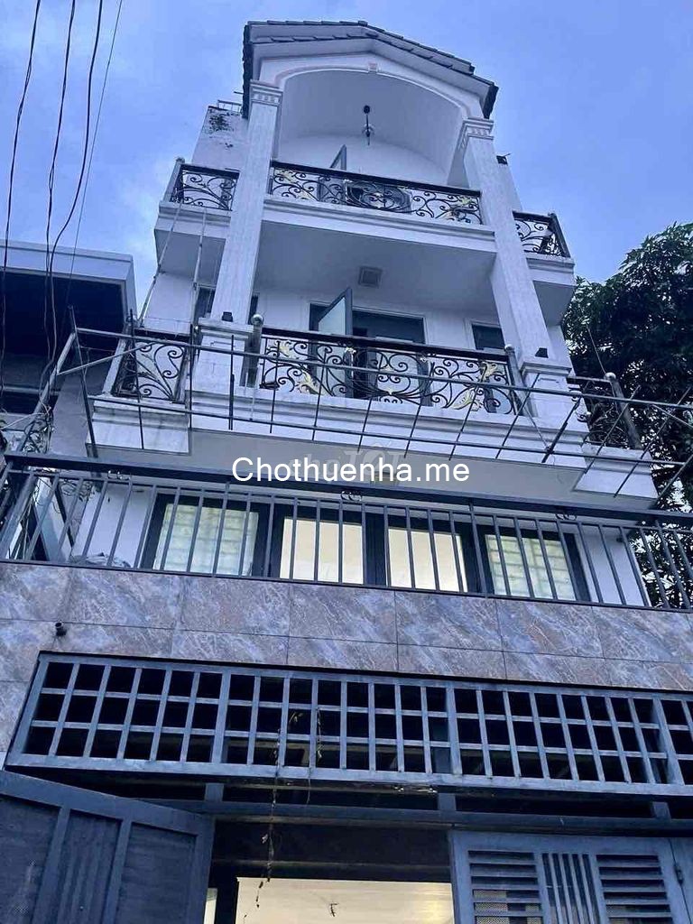 Cho thuê nguyên căn 1 trệt, 1 lửng, 2 lầu, 4 phòng ngủ, 5wc Tân Thới Nhất 2