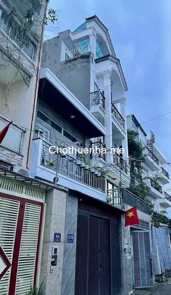 Cho thuê nguyên căn 1 trệt, 1 lửng, 2 lầu, 4 phòng ngủ, 5wc Tân Thới Nhất 2