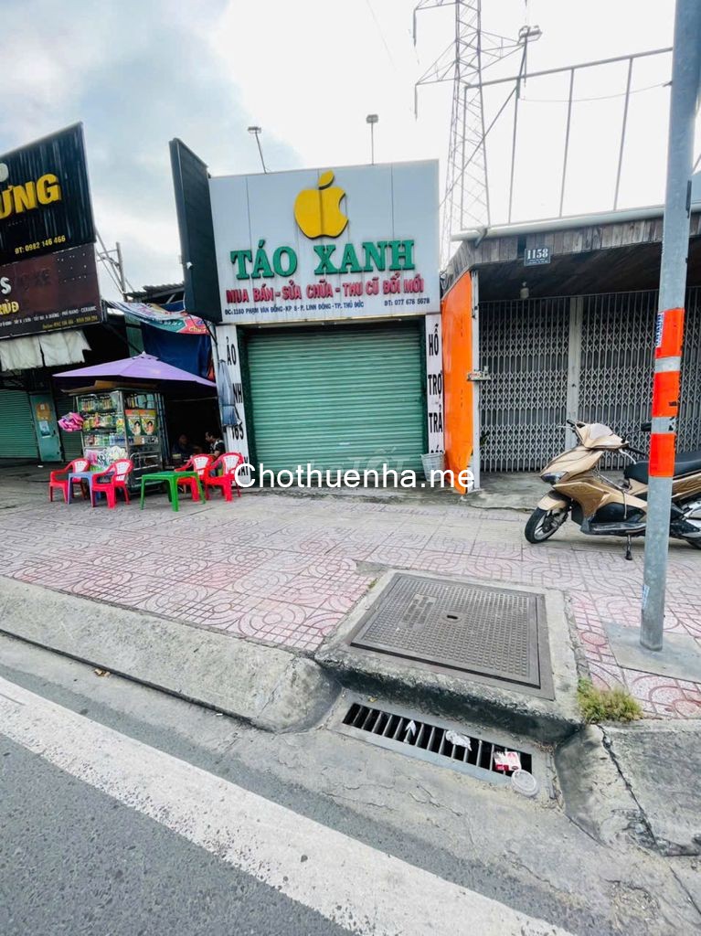 Cho thuê nhà mặt tiền Phạm Văn Đồng 1 trệt 1 lửng, 15 triệu