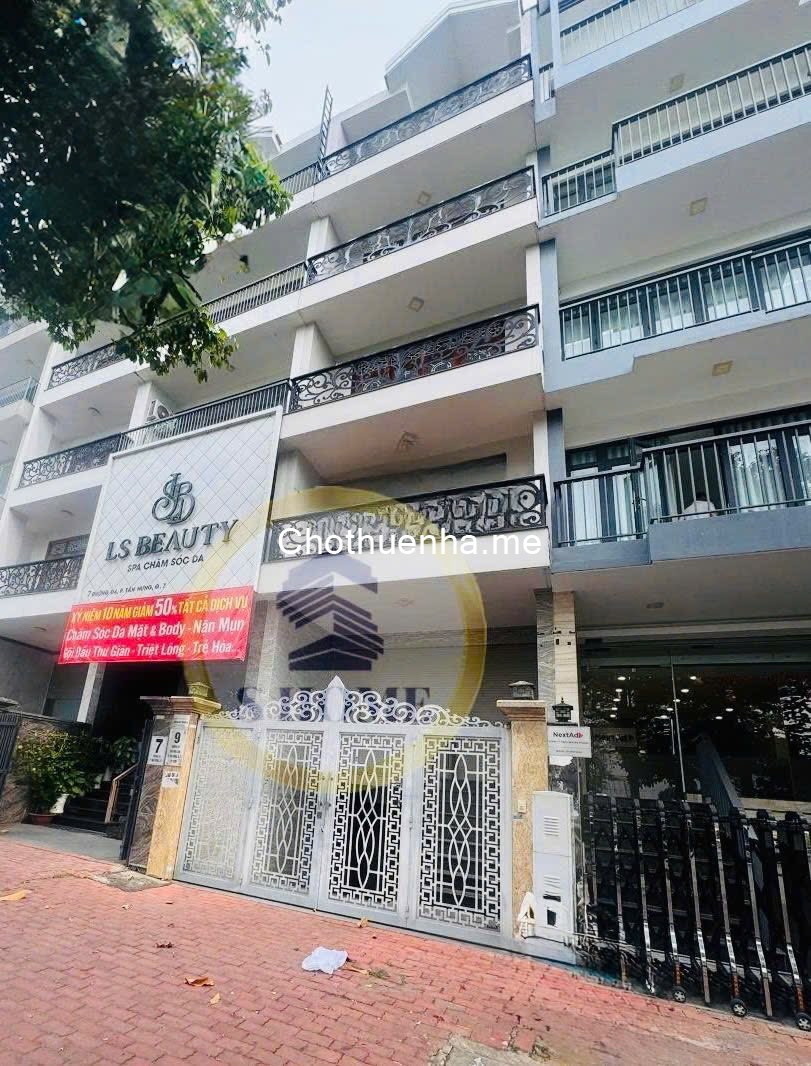 Cho thuê nhà phố mặt tiền Ngô Thị Bì (D4) – KDC Him Lam, P. Tân Hưng, Quận 7.