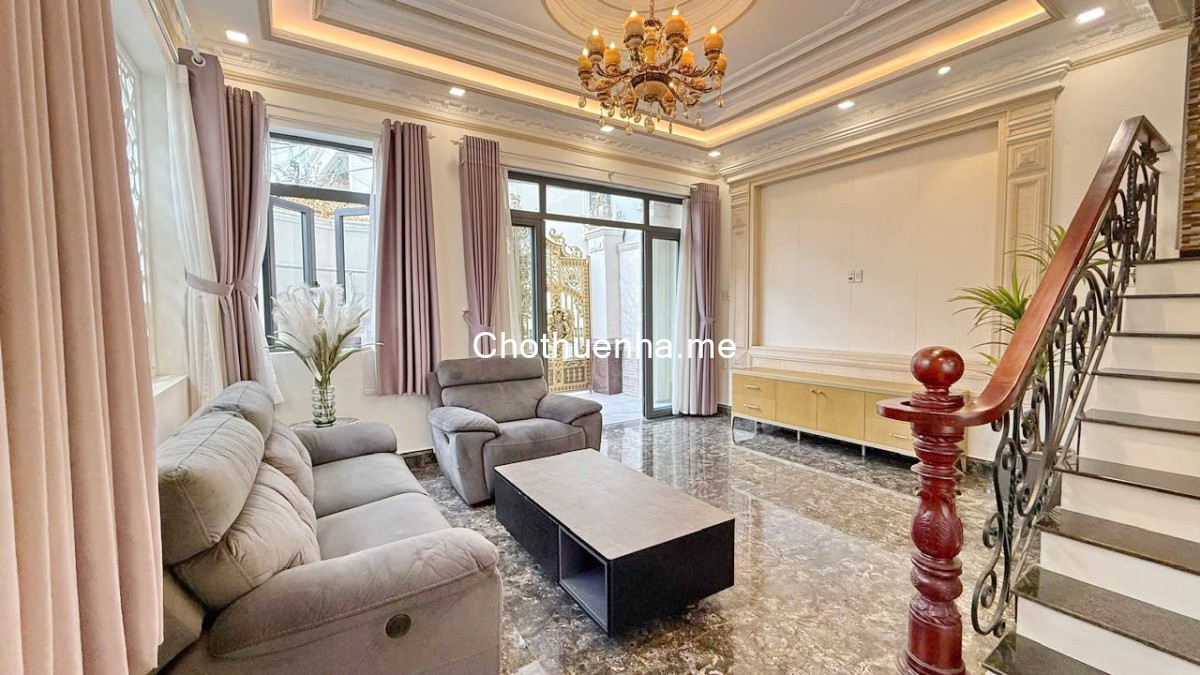 Cho thuê biệt thự, xe hơi đỗ cửa, khu Lacasa, Quận 7.