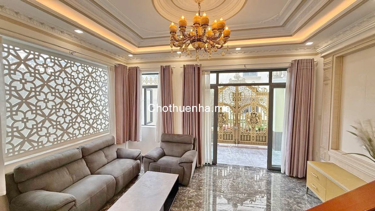 Cho thuê biệt thự, xe hơi đỗ cửa, khu Lacasa, Quận 7.