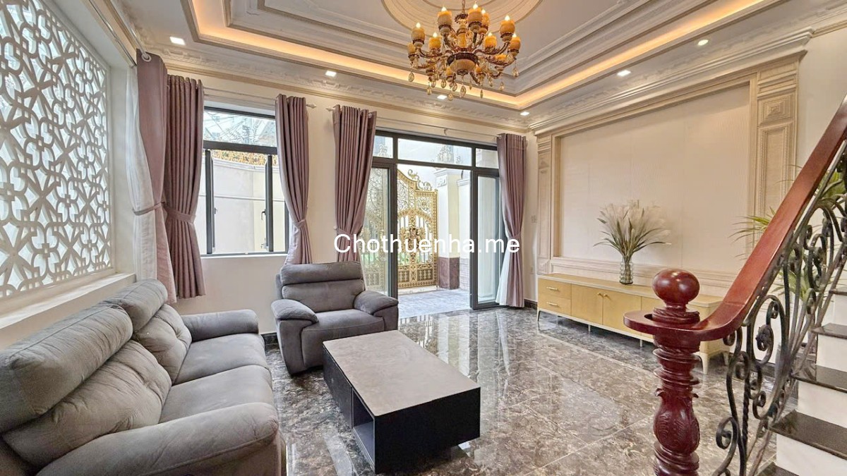 Cho thuê biệt thự, xe hơi đỗ cửa, khu Lacasa, Quận 7.