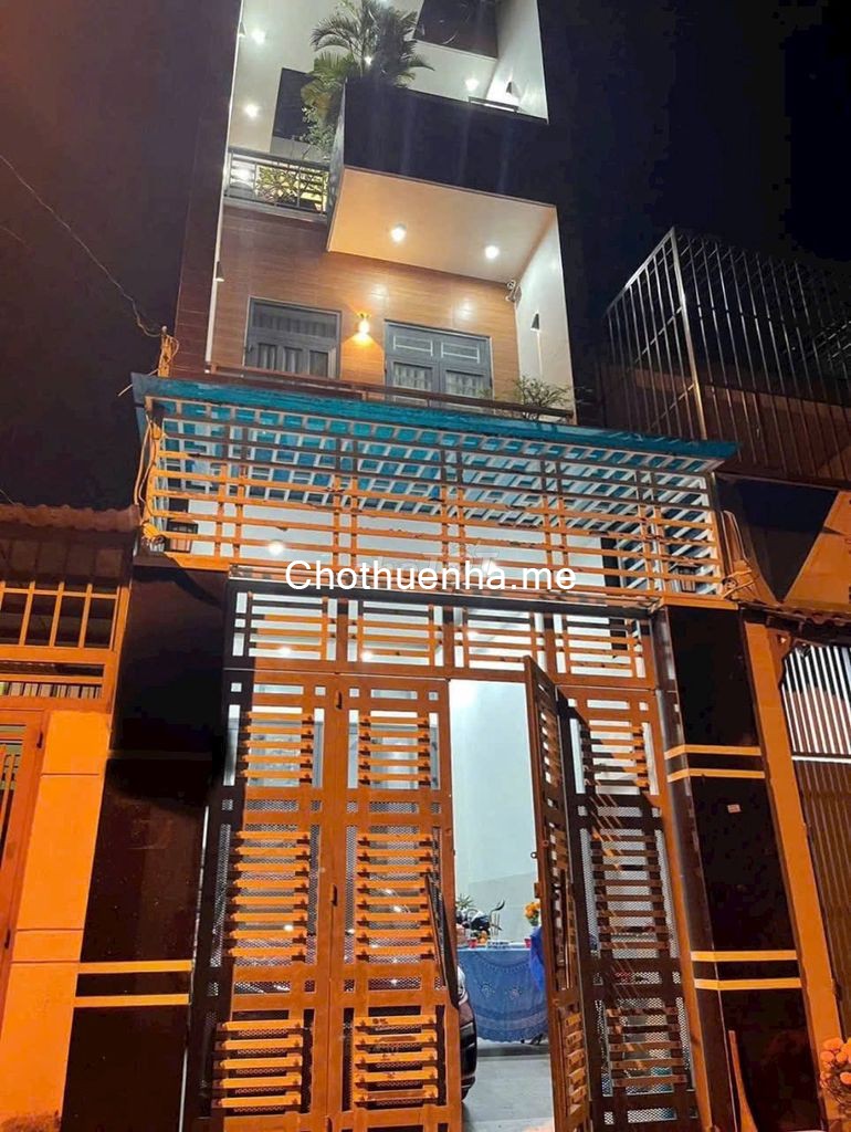 Nhà cho thuê nguyên căn trệt, 2 lầu, gồm 4pn - 4wc - Thoại Ngọc Hầu, Phường Phú Thạnh