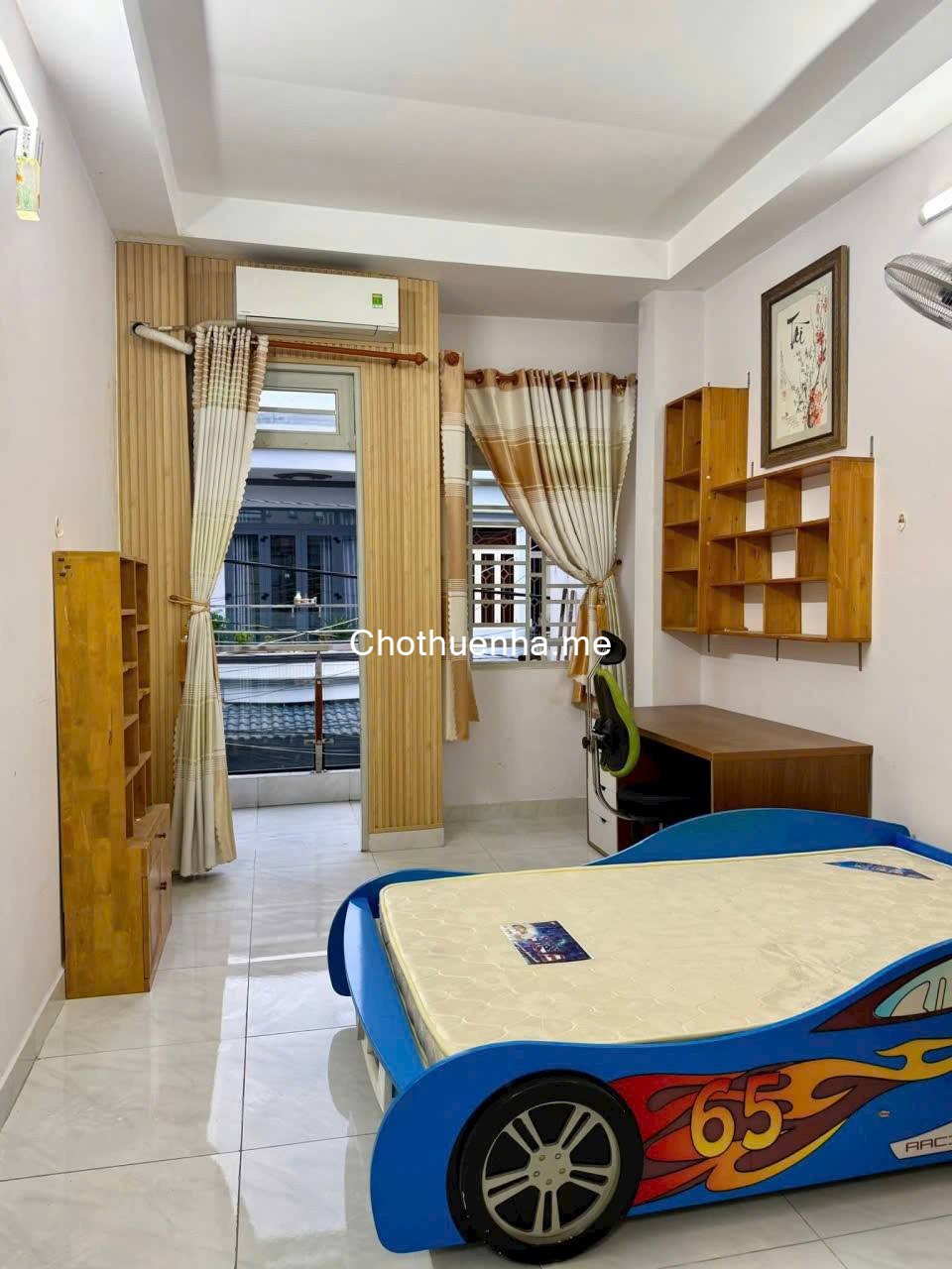 Cho thuê nhà nguyên căn hẻm xe tải thông 118 đường Phan Huy Ích