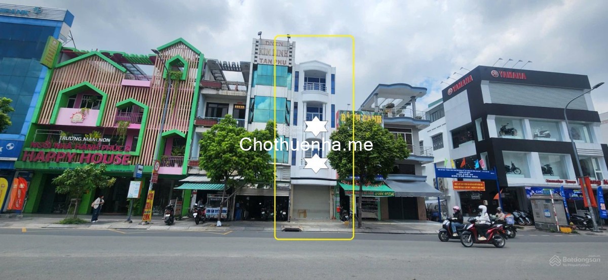 Cho thuê nhà mặt tiền Lũy Bán Bích 106m², 4TẦNG - KHU THƯƠNG HIỆU SẦM UẤT