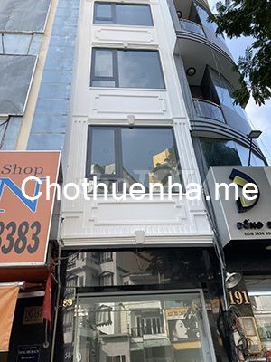 Cho thuê nhà mới 100% 1 trệt 3 lầu, 4pn, mặt tiền – số 189 Nguyễn Cư Trinh, P. Nguyễn Cư Trinh, Q.1.
