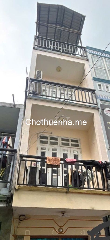 Cho thuê nhà mặt tiền 3 lầu khu đường số Vĩnh Hội, P4, Quận 4