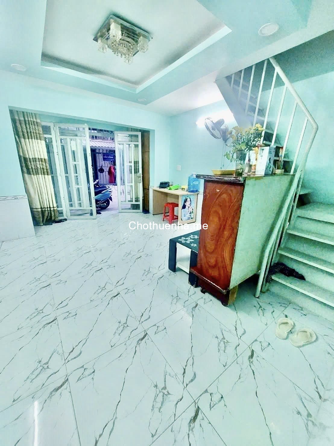 Cho thuê nhà nguyên căn hẻm 387 Phạm Hữu Lầu - Nhà Bè hẻm xe hơi