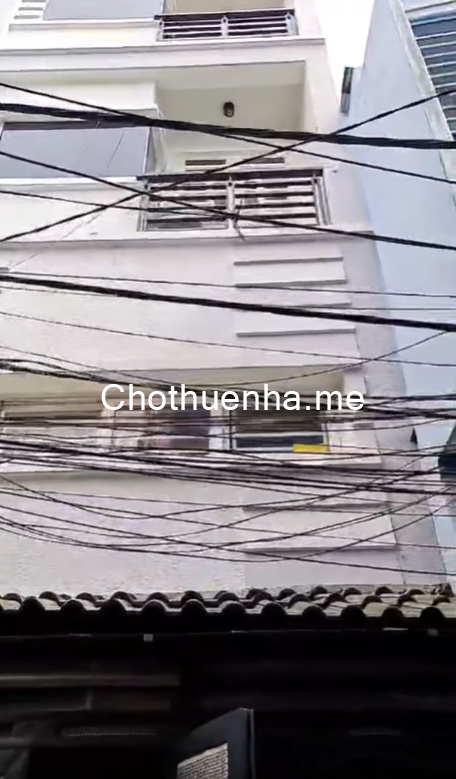 Hẻm 4m, thông ra khu 20 Thước, Vĩnh Khánh, nhà 1 trệt, 3 lầu 3PN, 12 triêu/th