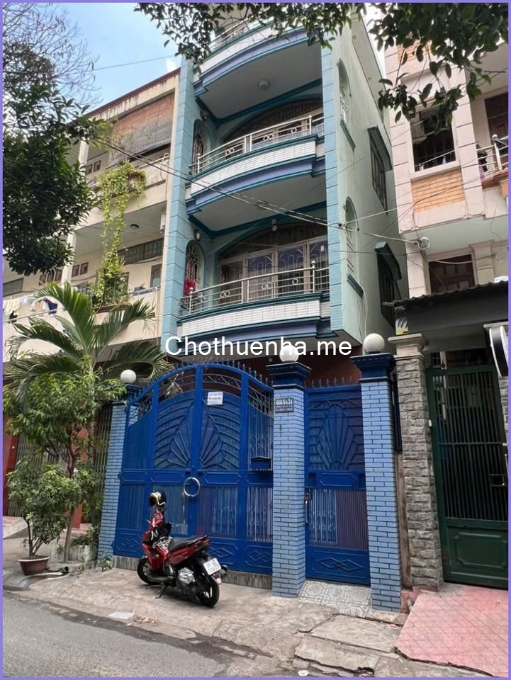 Cho thuê nhà nguyên căn 1 trệt, 2 lầu, 1 tầng tum hẻm lớn đường 3/2 – Phường 14, Quận 10