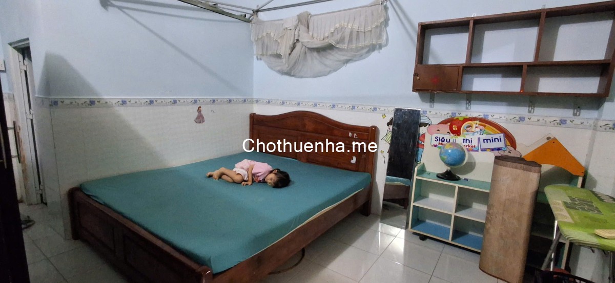 Cho thuê nhà nguyên căn 6.5x18, 2PN, 2WC, đầy đủ nội thất. Giá 4.5tr/tháng