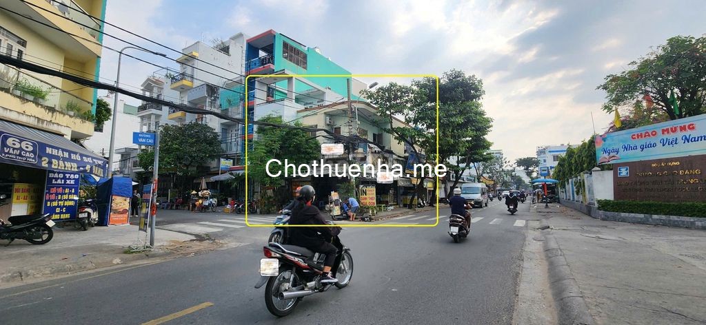 Cho thuê nhà 2 MẶT TIỀN Văn Cao 91m², 1Lầu - ĐỐI DIỆN TRƯỜNG CĐ, GẦN NGÃ TƯ
