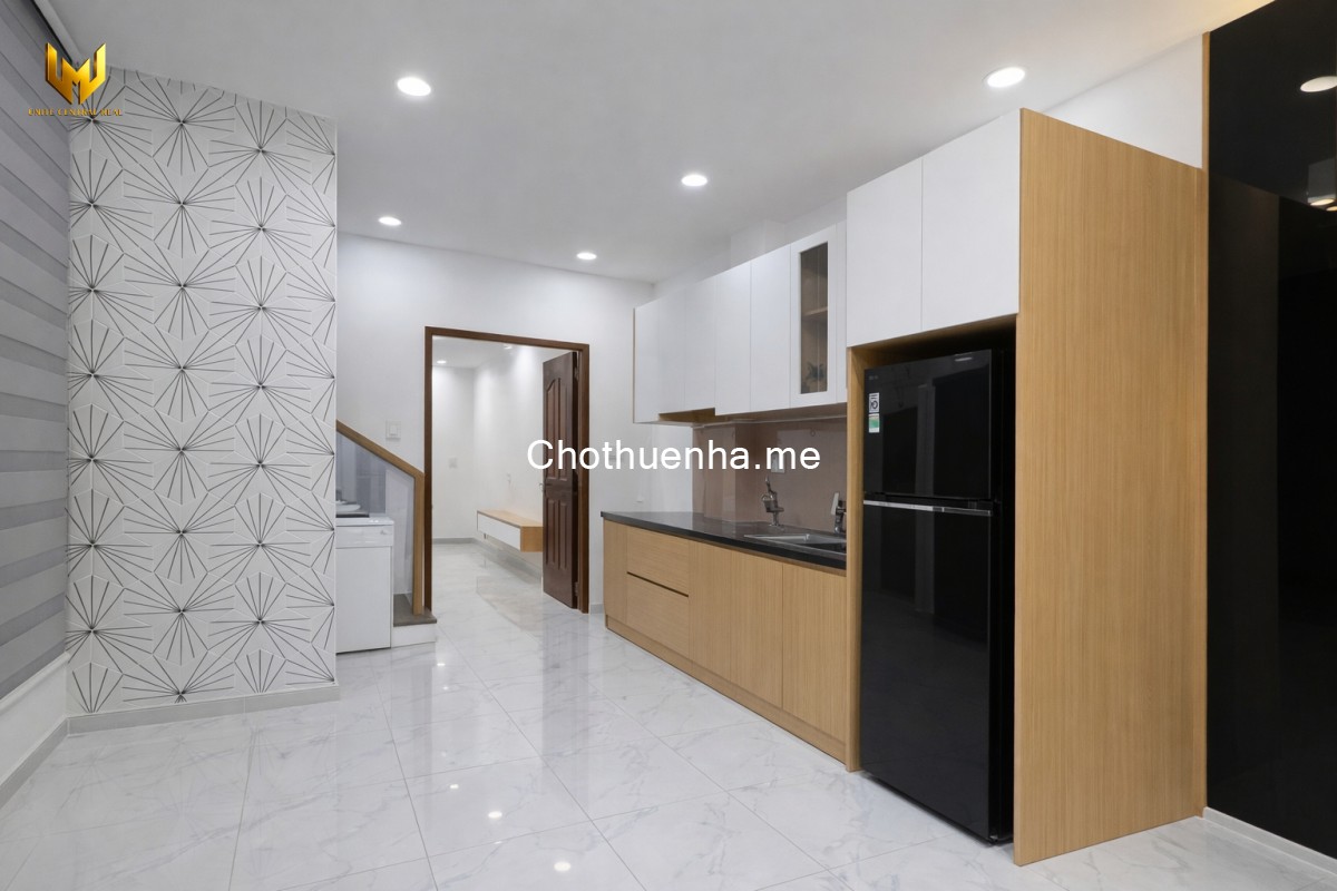 Cho Thuê Nhà Nguyên Căn Mới 100% Lê Quang Định Bình Thạnh - 3PN, Full nội thất, Hẻm xe hơi