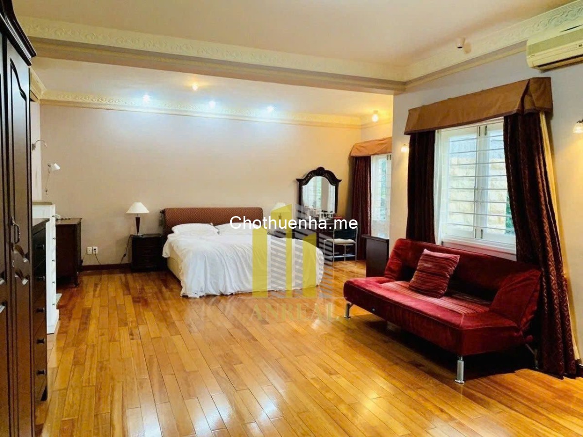 Cho thuê villa đủ nội thất đường Thảo Điền – Khu an ninh giá 3.500 USD