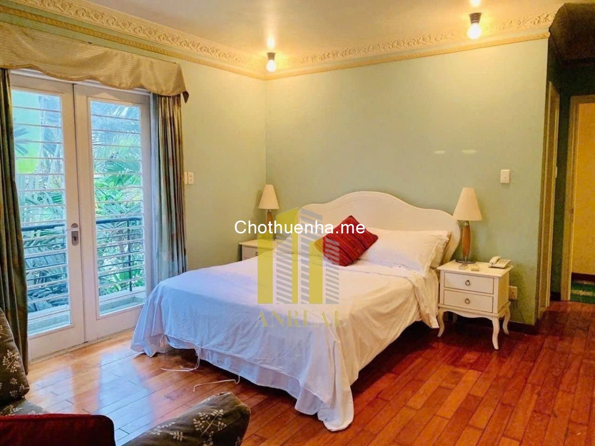 Cho thuê villa đủ nội thất đường Thảo Điền – Khu an ninh giá 3.500 USD