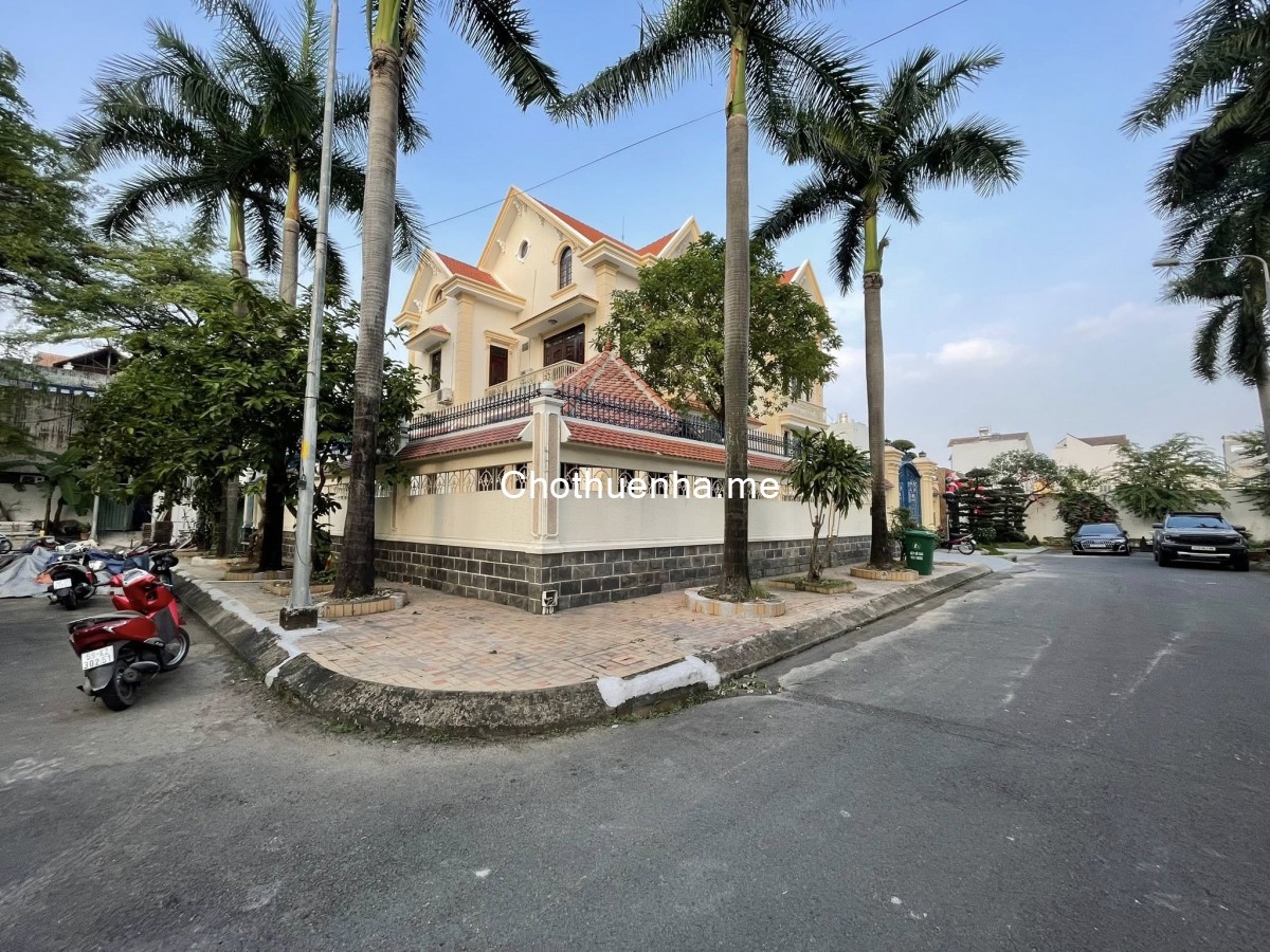 Cho Thuê Villa Nguyễn Văn Hưởng - Sân Rộng - Khu Kim Sơn Thảo Điền - 1 trệt 2 lầu - 9pn - 8wc