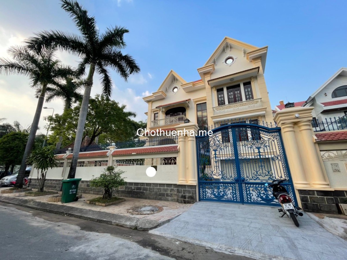 Cho Thuê Villa Nguyễn Văn Hưởng - Sân Rộng - Khu Kim Sơn Thảo Điền - 1 trệt 2 lầu - 9pn - 8wc