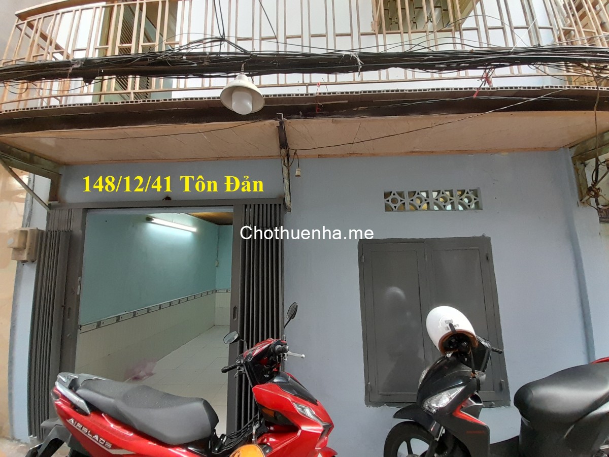 Cho thuê nhà quận 4 (hẽm 148 - 2 sẹc) diện tích 20 mét vuông (5 x 4)
