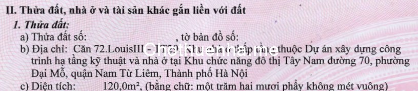 Biệt thự cho thuê tại Louis City Đại Mỗ, Đường 70, Phường Đại Mỗ, Nam Từ Liêm, Hà Nội có diện tích