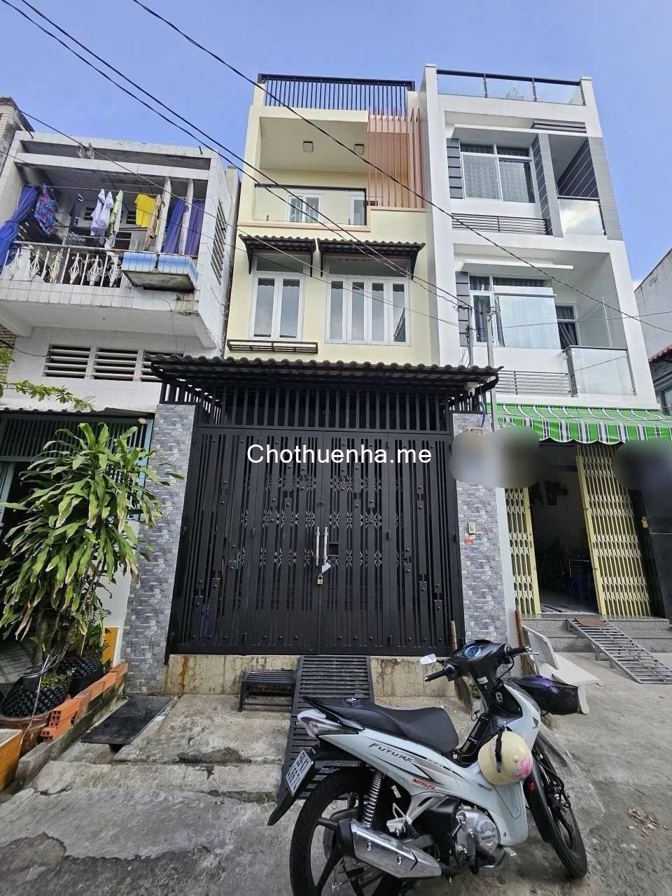 Cho thuê nhà Quận 6 – Hẻm xe hơi - 4m x 12m, kết cấu 2 lầu