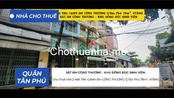 Cho thuê nhà 2 Mặt Tiền NB Độc Lập Q.Tân Phú 78m², 5TẦNG, 35Triệu