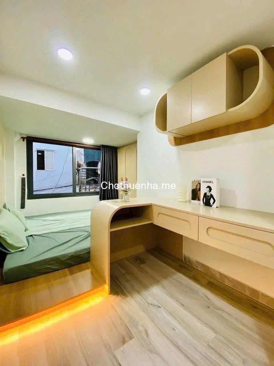 Cho thuê nhà nguyên căn hẻm xe hơi Lê Đức Thọ, Trệt + lầu, 2PN, full nội thất mới 100%