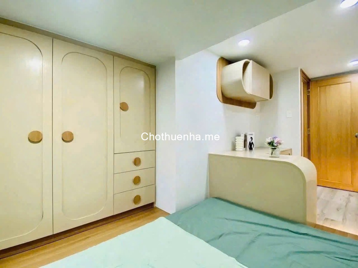 Cho thuê nhà nguyên căn hẻm xe hơi Lê Đức Thọ, Trệt + lầu, 2PN, full nội thất mới 100%