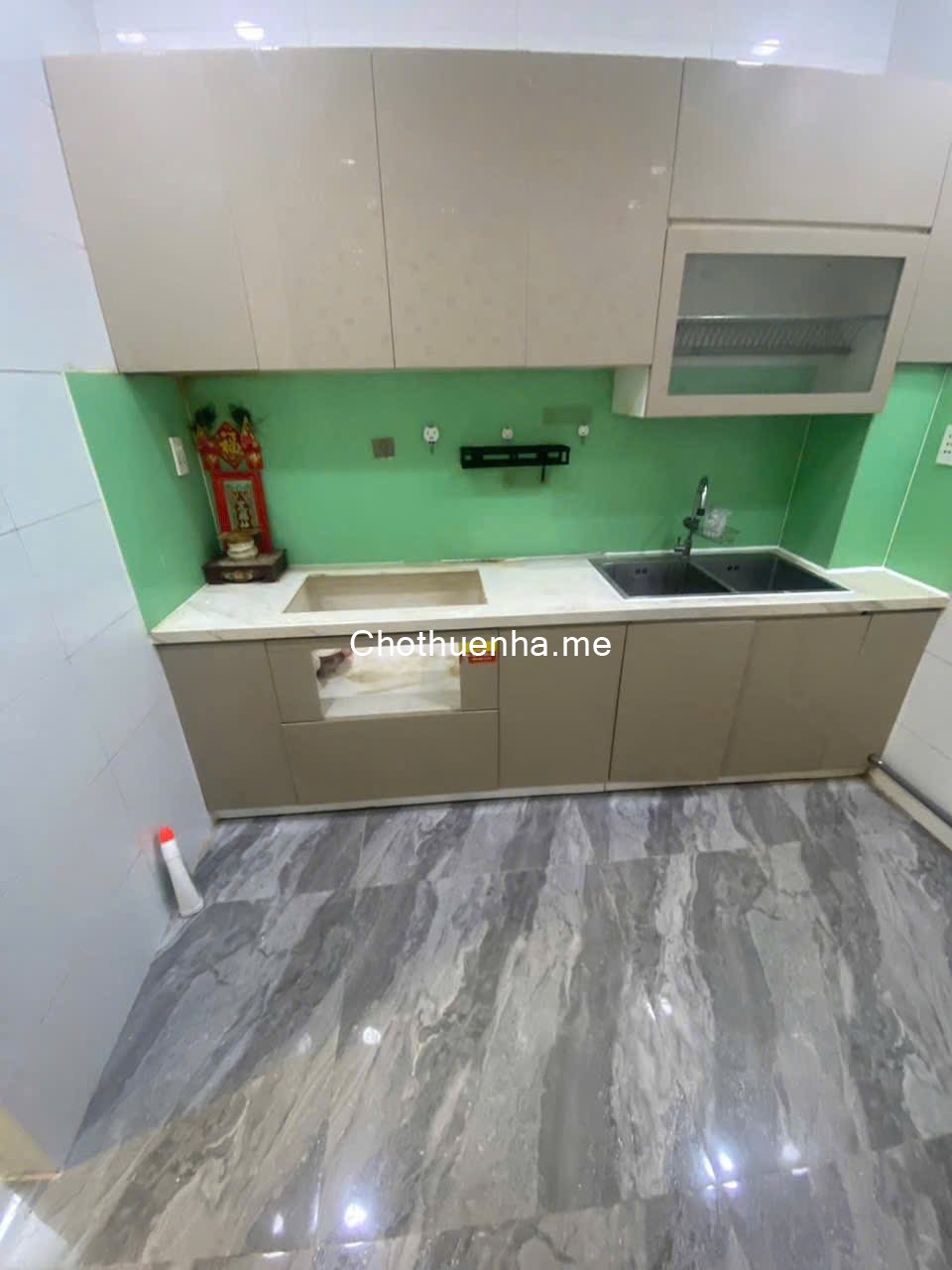 Nhà nguyên căn cho thuê, hẻm thông 4m, đúc 1 trệt + 1 lầu